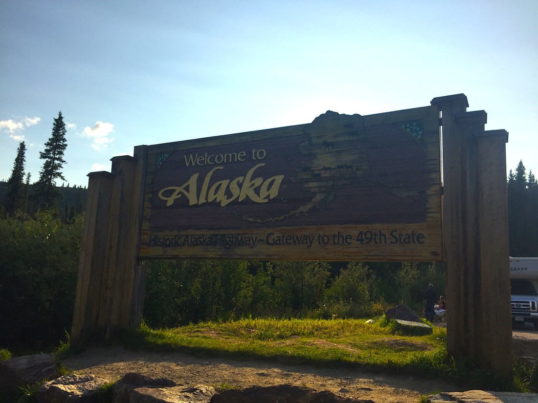Welcome to Alaska sign